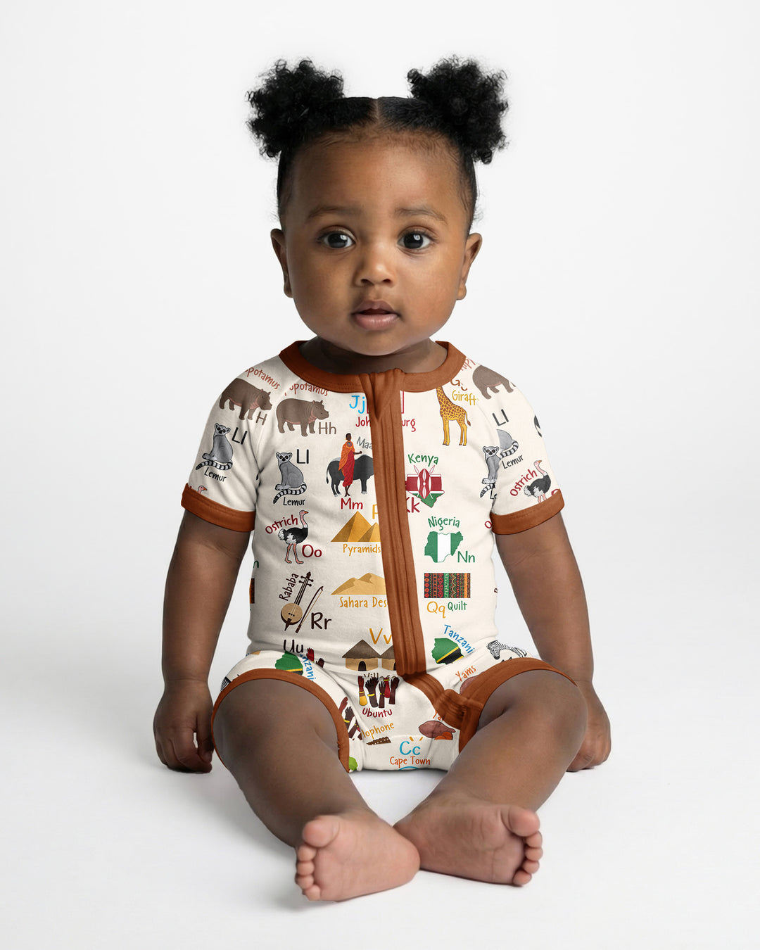 Explore Africa Geography Alphabet Bamboo Shorty Zippy