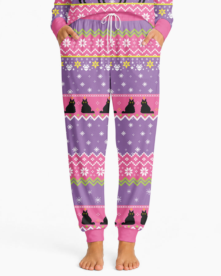 Meowy Christmas Bamboo Women Pajama Set