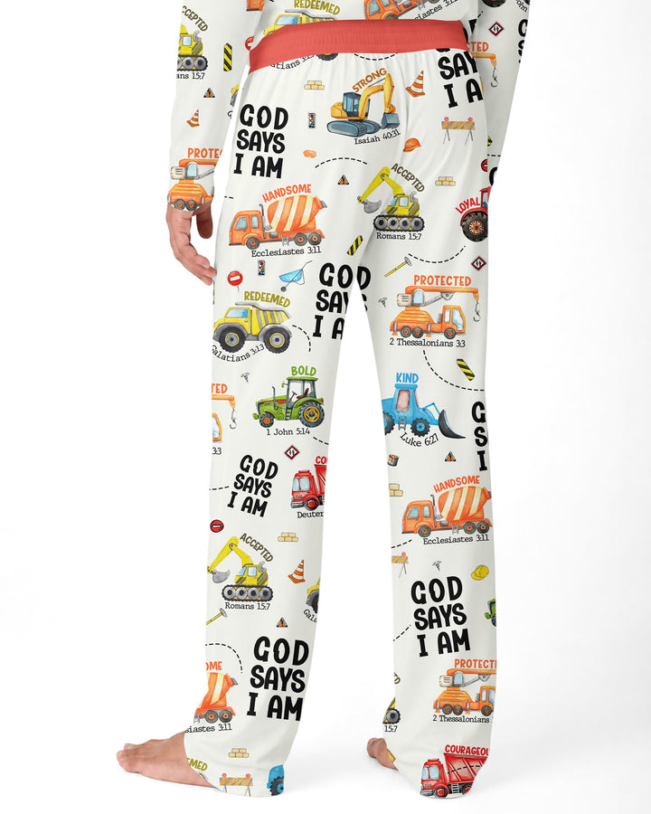 God Says I am Bamboo Men's Pajama Set