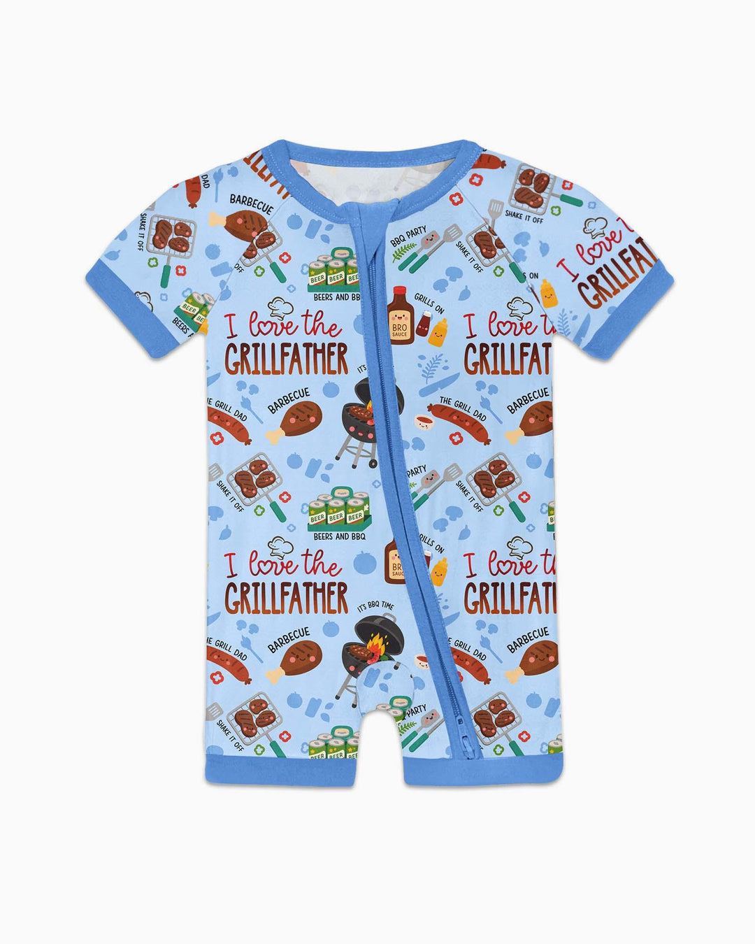The Grill Father Family Matching Bamboo Shorty Zippy