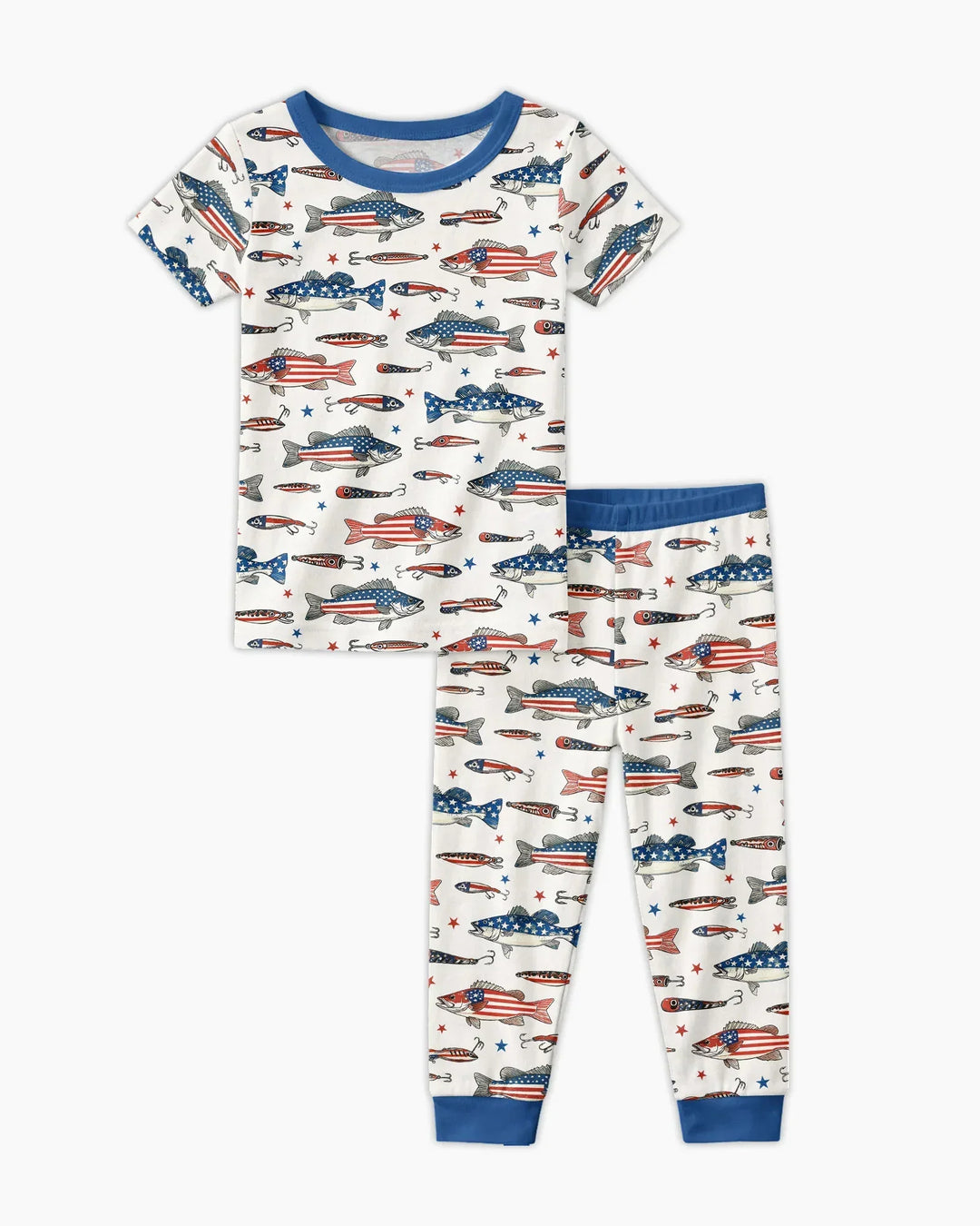 Conjunto de pijama de dos piezas de manga corta de bambú