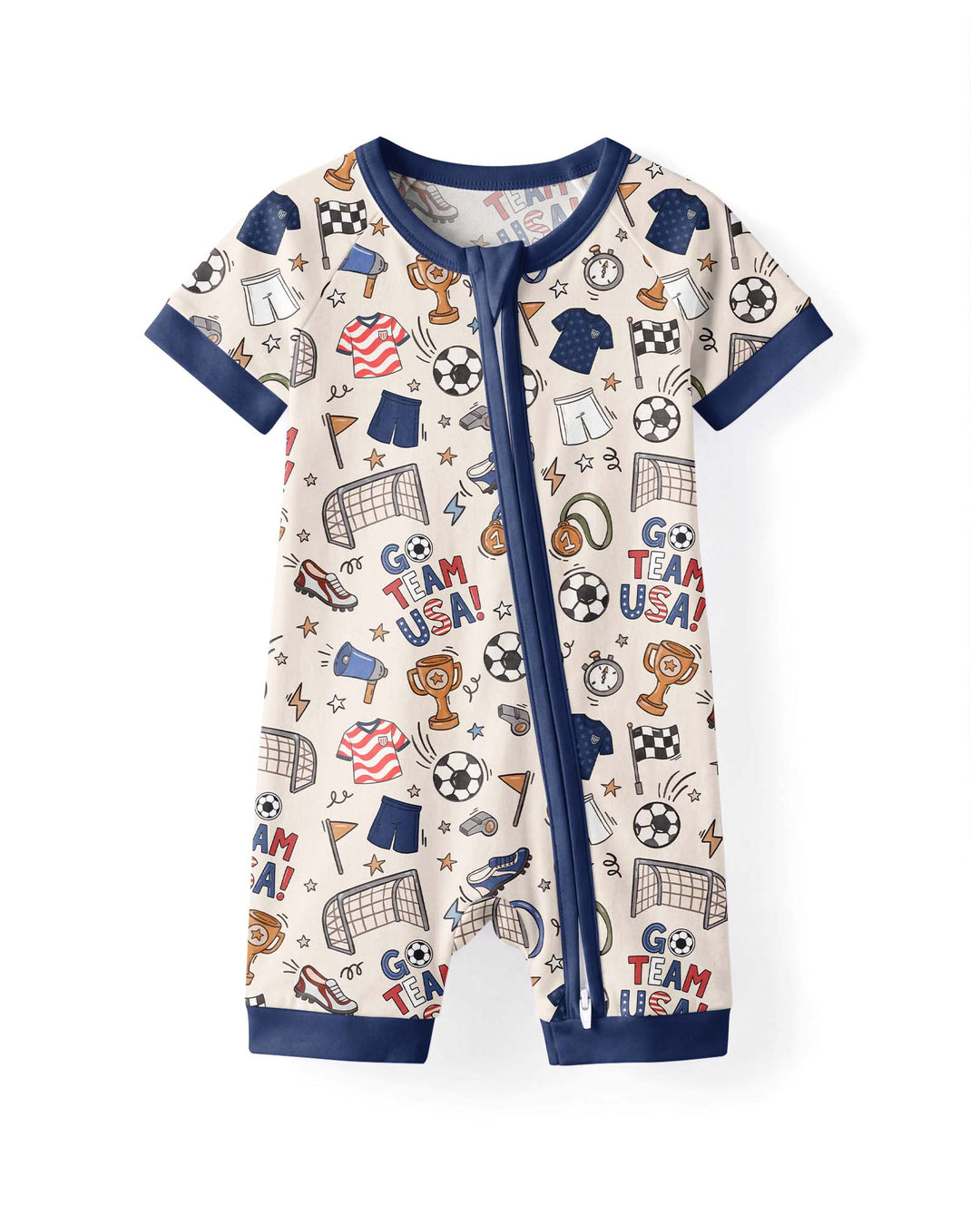 Soccer Go Team USA Bamboo Shorty Zippy