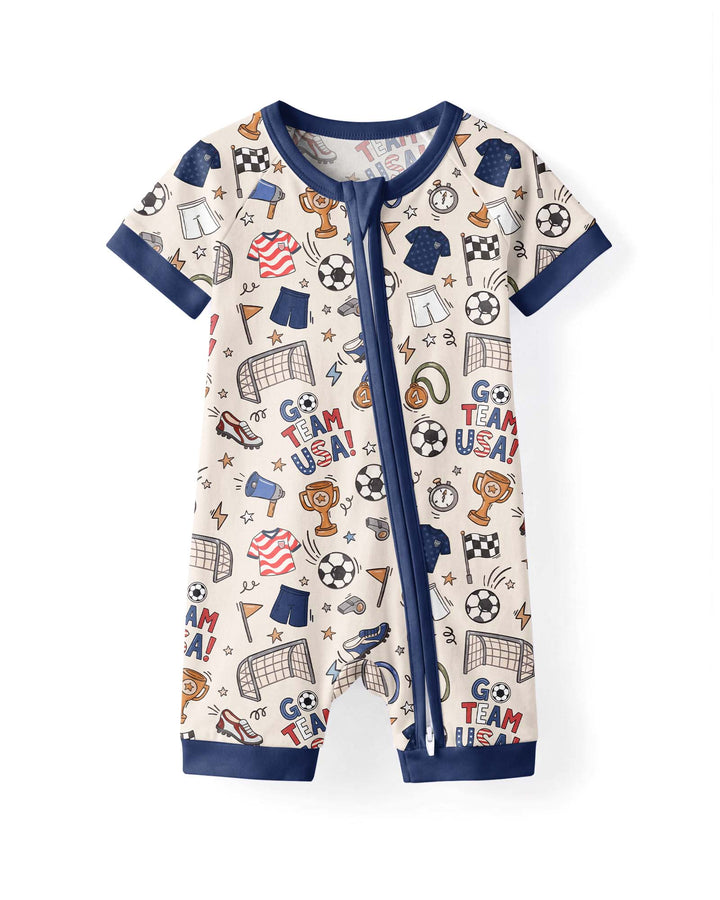 Soccer Go Team USA Bamboo Shorty Zippy