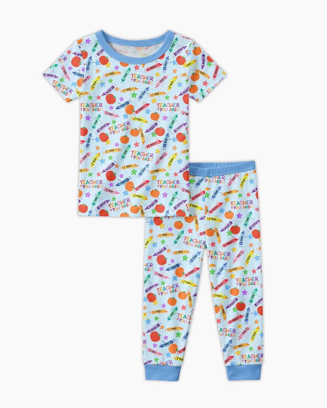 Teacher You Are Special Bamboo Two Piece Short Sleeve Pajama Set