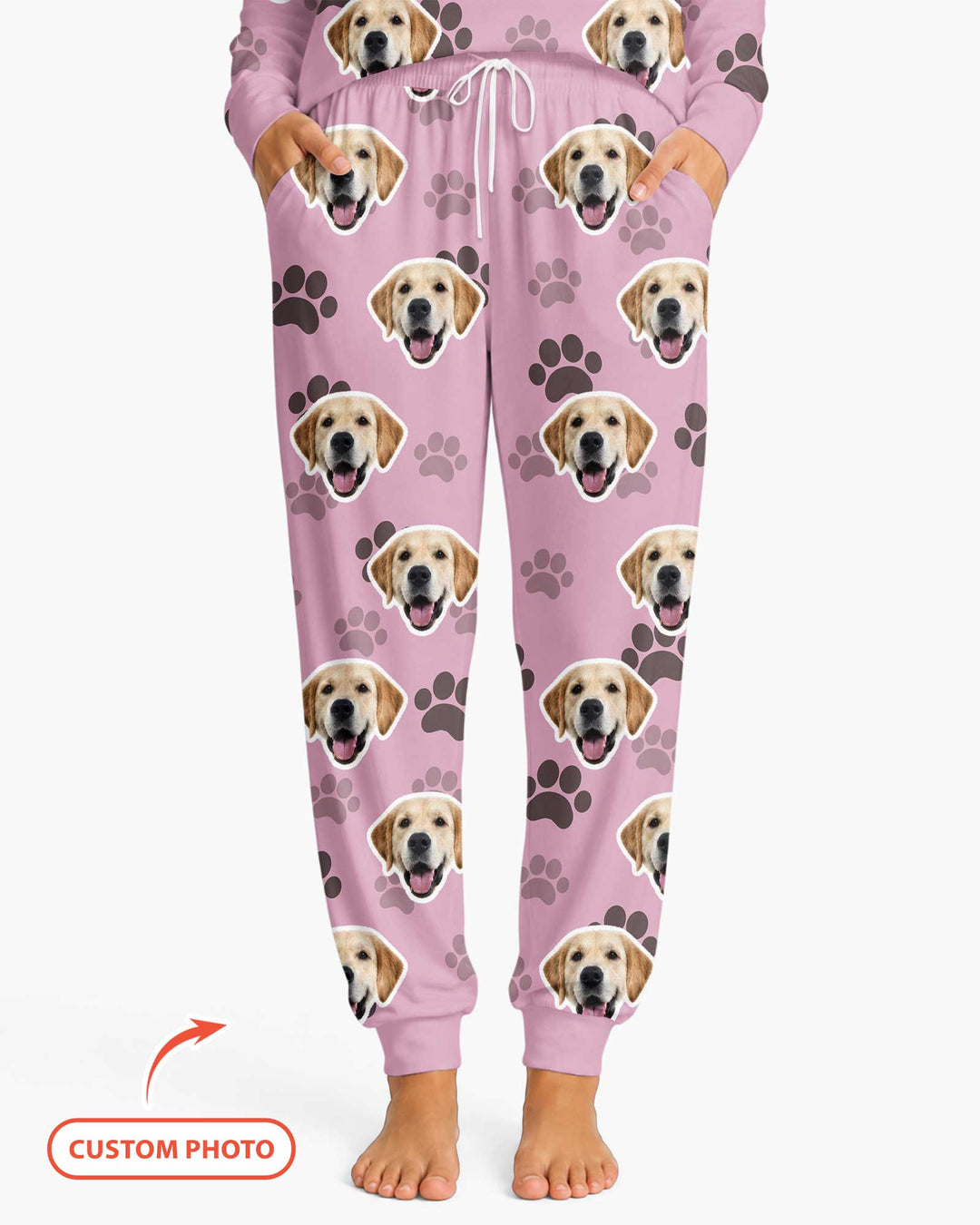 Personalized Dog & Cat Photo Bamboo Women Pajama Set