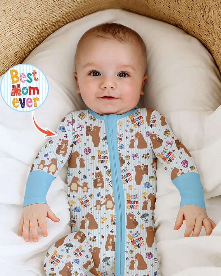 Best Mama Bear Ever Family Matching Bamboo Convertible Zippy
