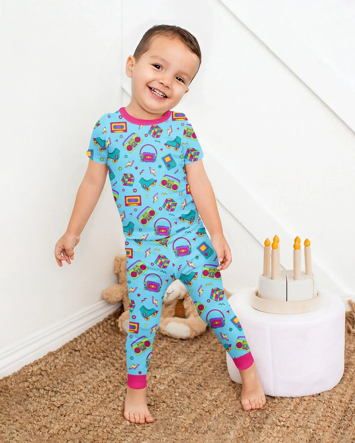 Zweiteiliges, kurzärmliges Pyjama-Set mit Marienkäfern