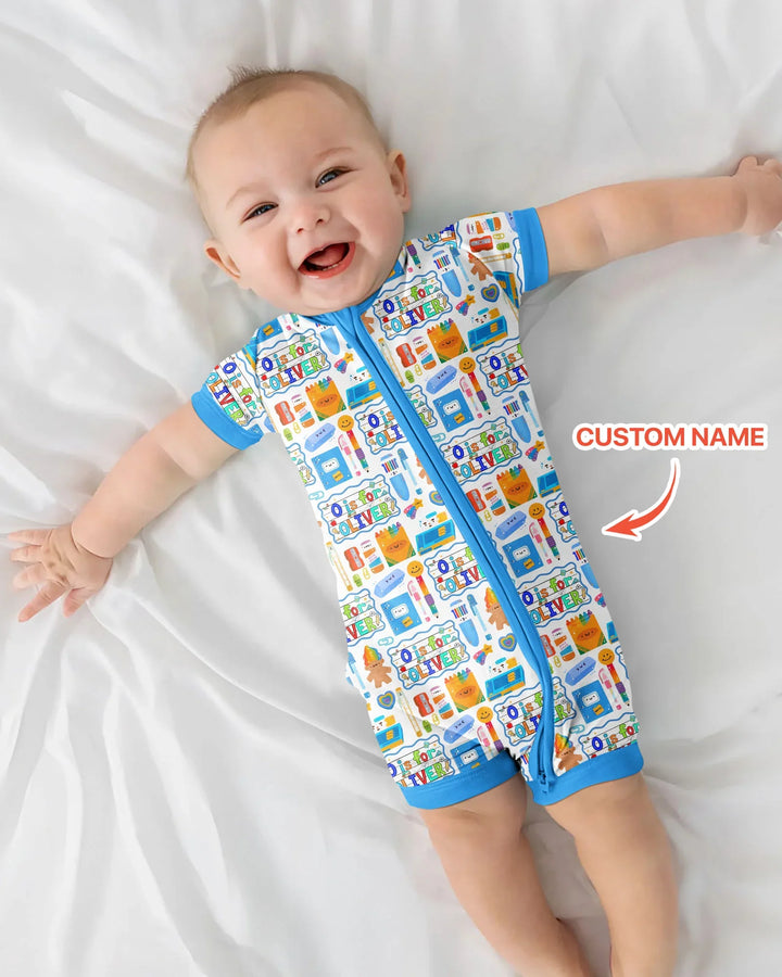 Custom Name Classroom Cuties Bamboo Shorty Zippy