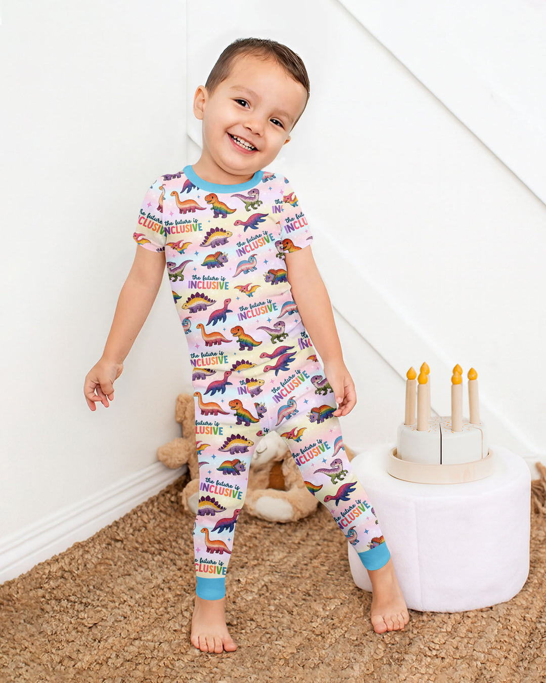 Zweiteiliges, kurzärmliges Pyjama-Set mit Marienkäfern