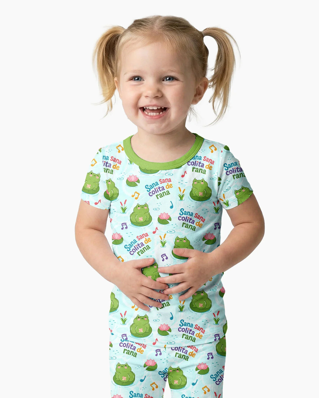 Sana Sana Colita De Rana Bamboo Two Piece Short Sleeve Pajama Set