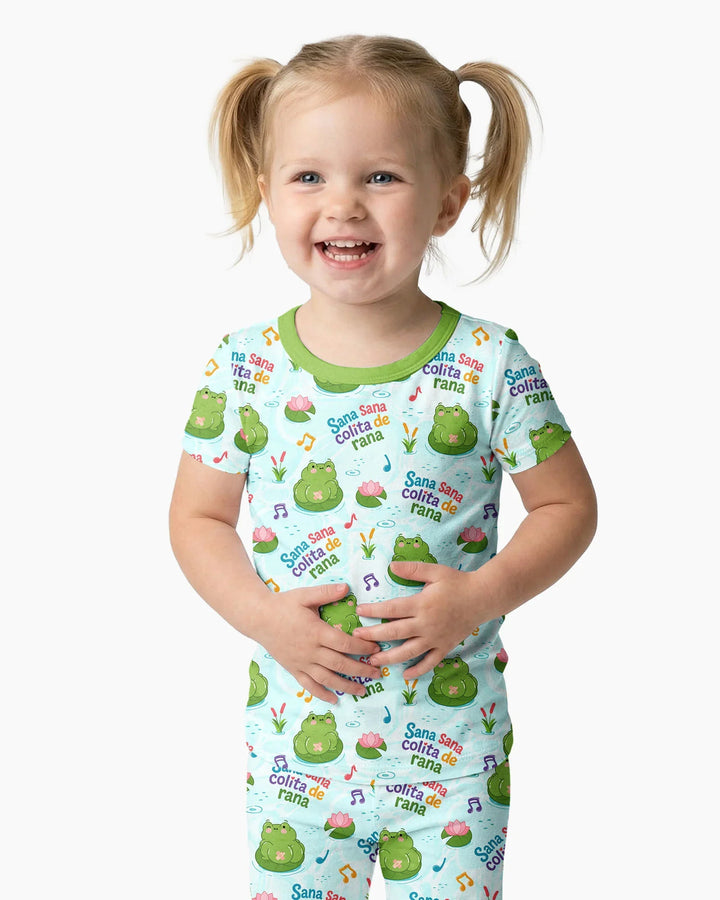 Sana Sana Colita De Rana Bamboo Two Piece Short Sleeve Pajama Set