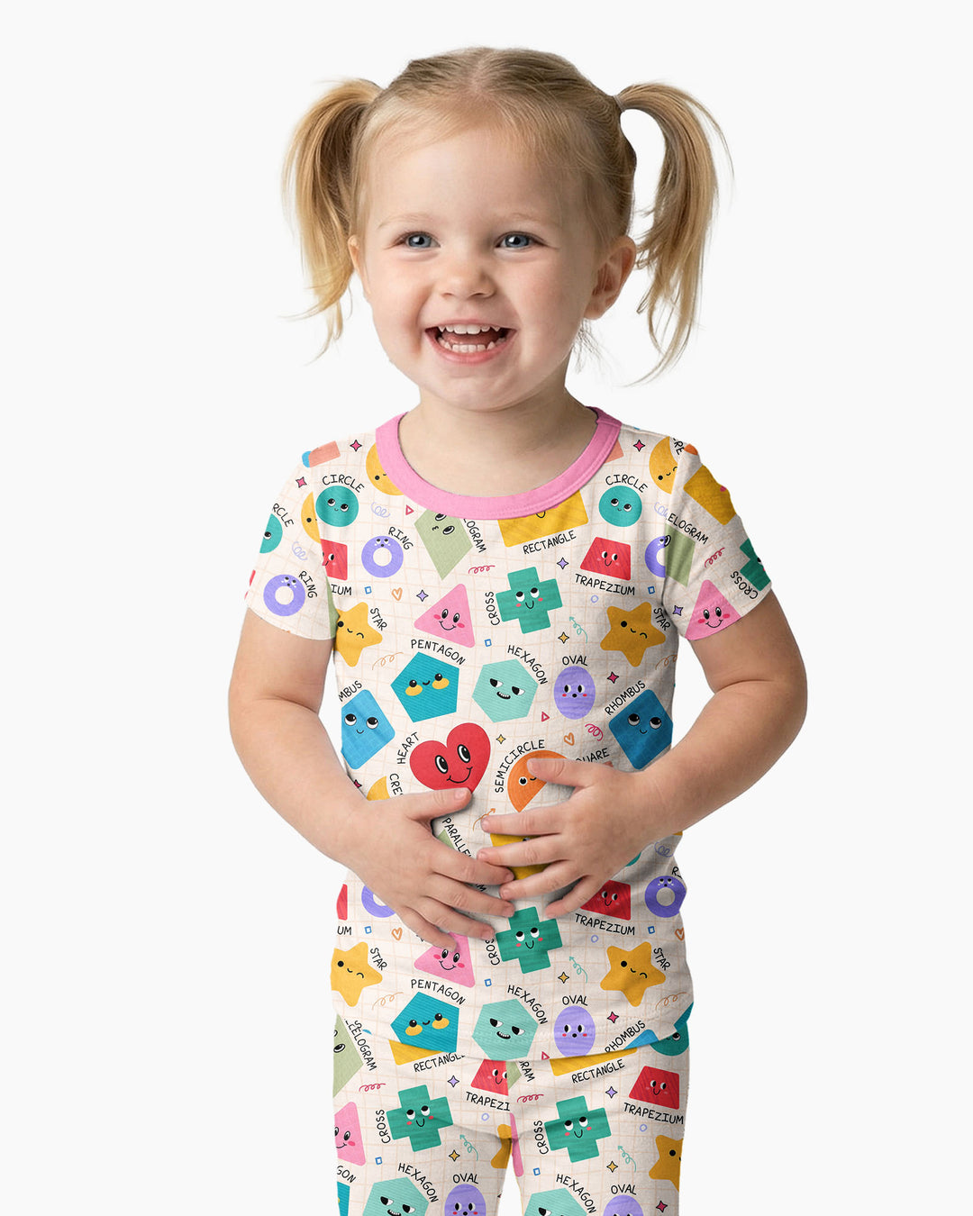 Zweiteiliges, kurzärmliges Pyjama-Set mit Marienkäfern