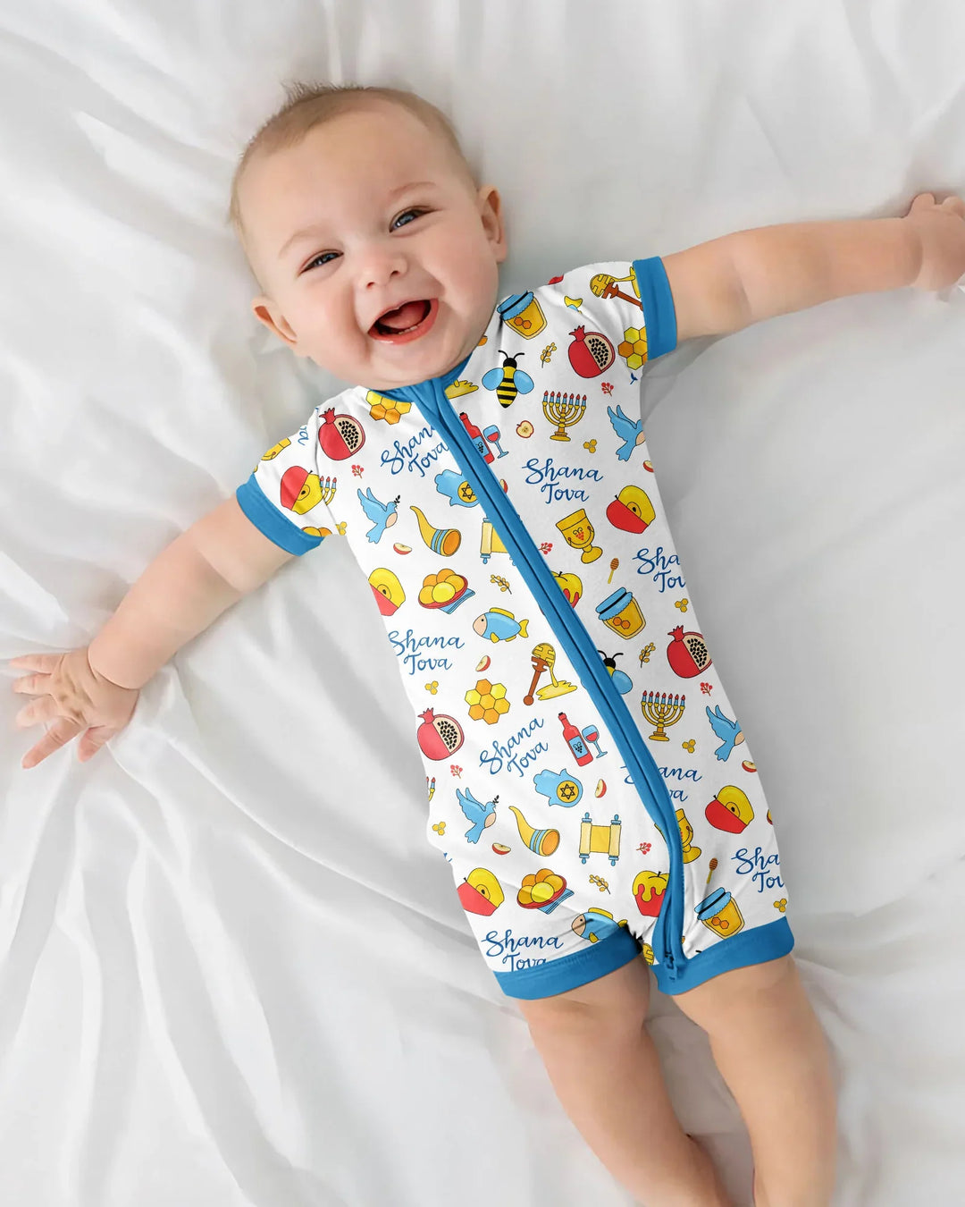Shanah Tovah U'Metukah Bamboo Shorty Zippy