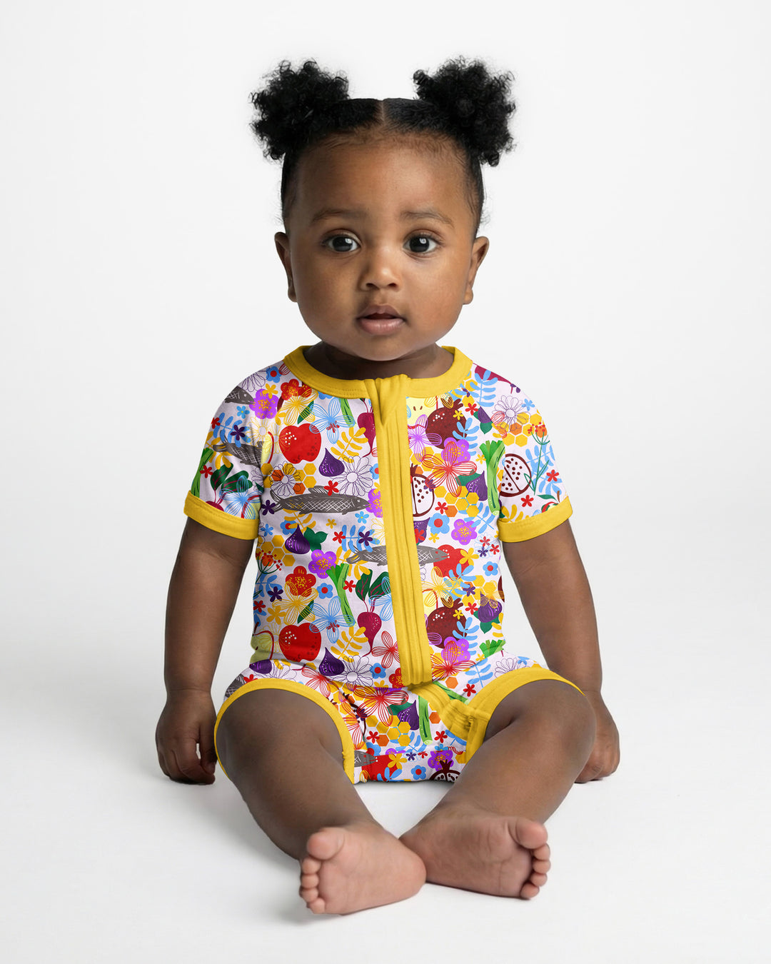 Happy Rosh Hashanah Bamboo Shorty Zippy