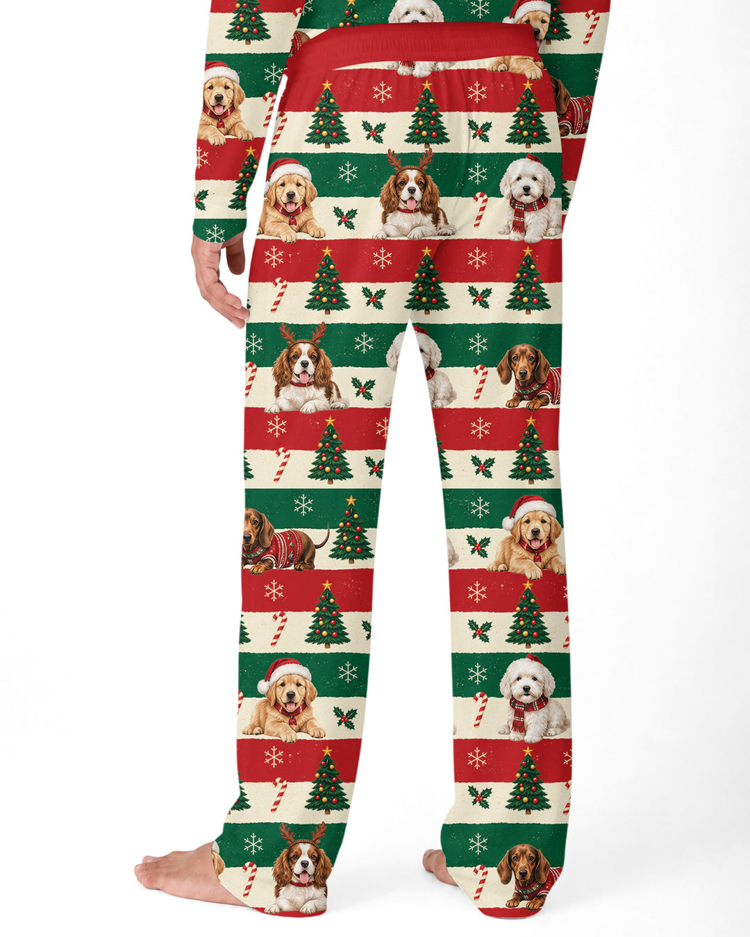 Dog Lover Christmas Bamboo Men's Pajama Set