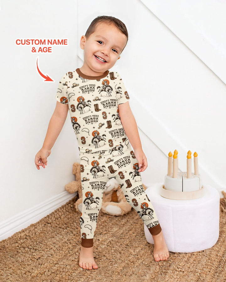 Zweiteiliges, kurzärmliges Pyjama-Set mit Marienkäfern