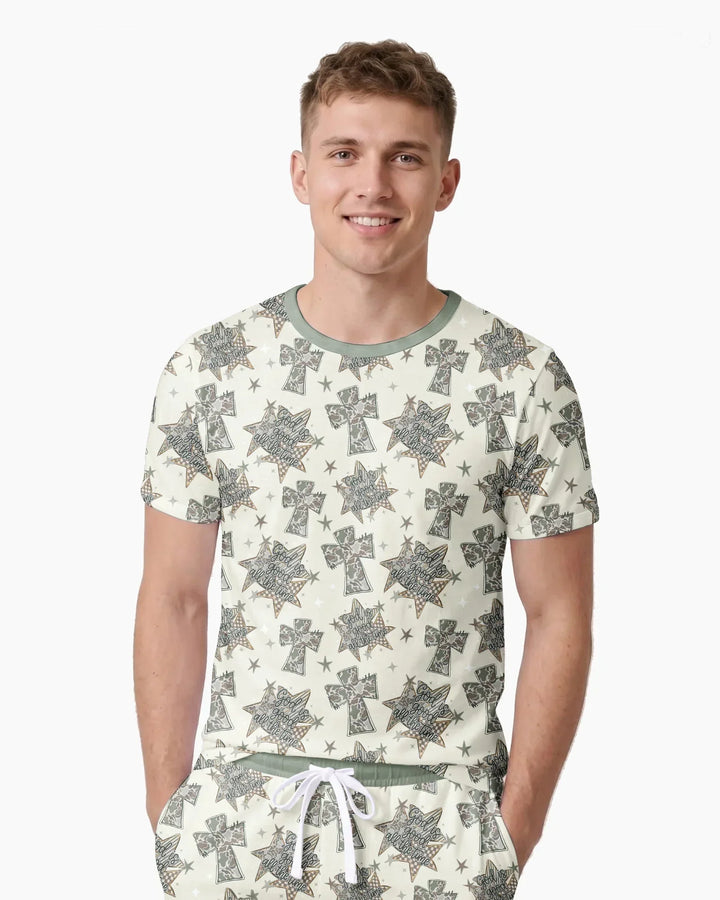 Conjunto de tractor de granja de bambú para hombres – Robusto y relajado
