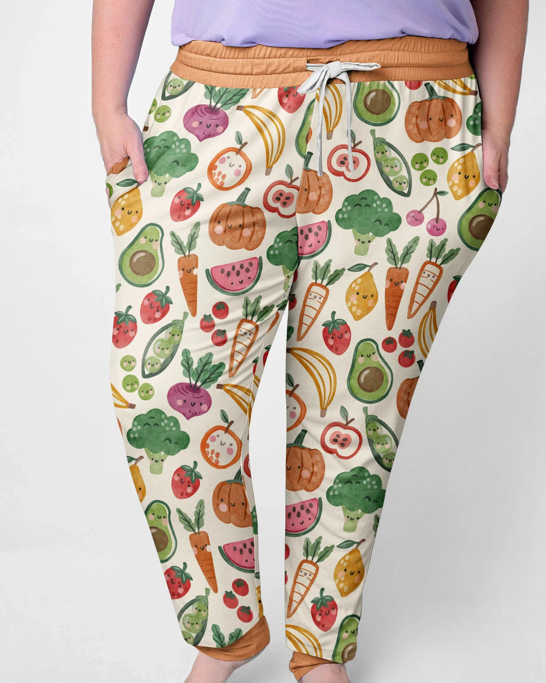 Plantilla de conjunto de pijama de mujer de bambú