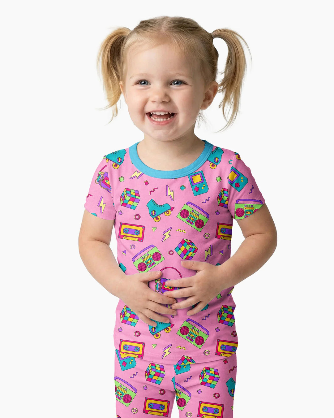 Zweiteiliges, kurzärmliges Pyjama-Set mit Marienkäfern