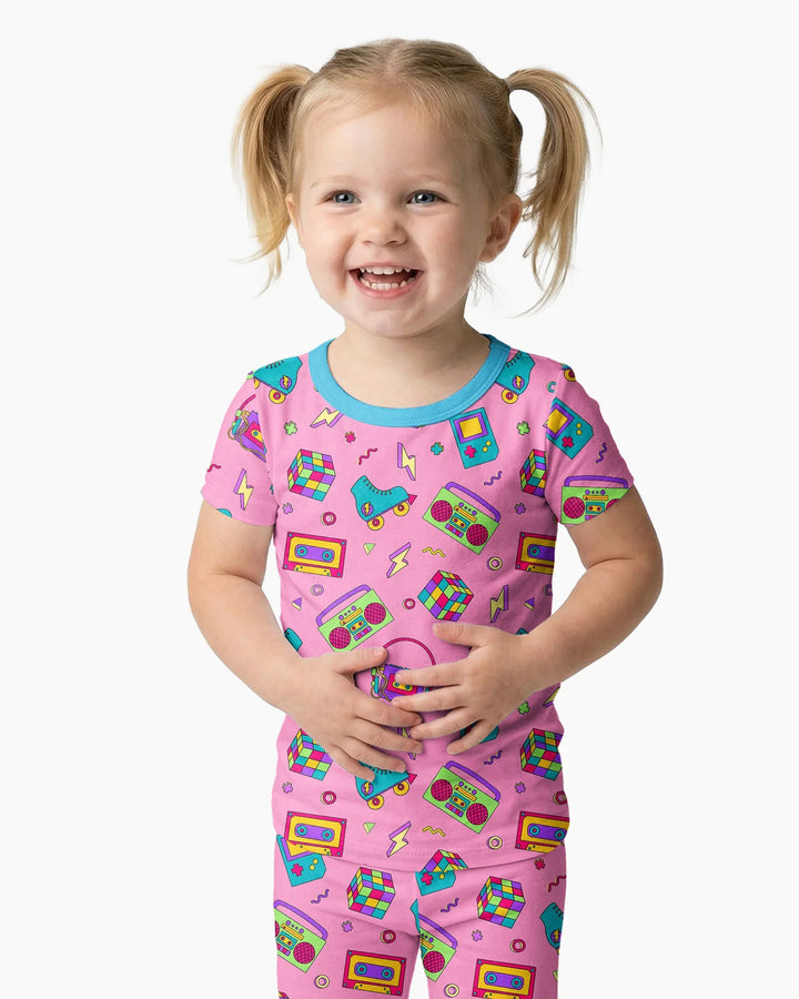 Zweiteiliges, kurzärmliges Pyjama-Set mit Marienkäfern