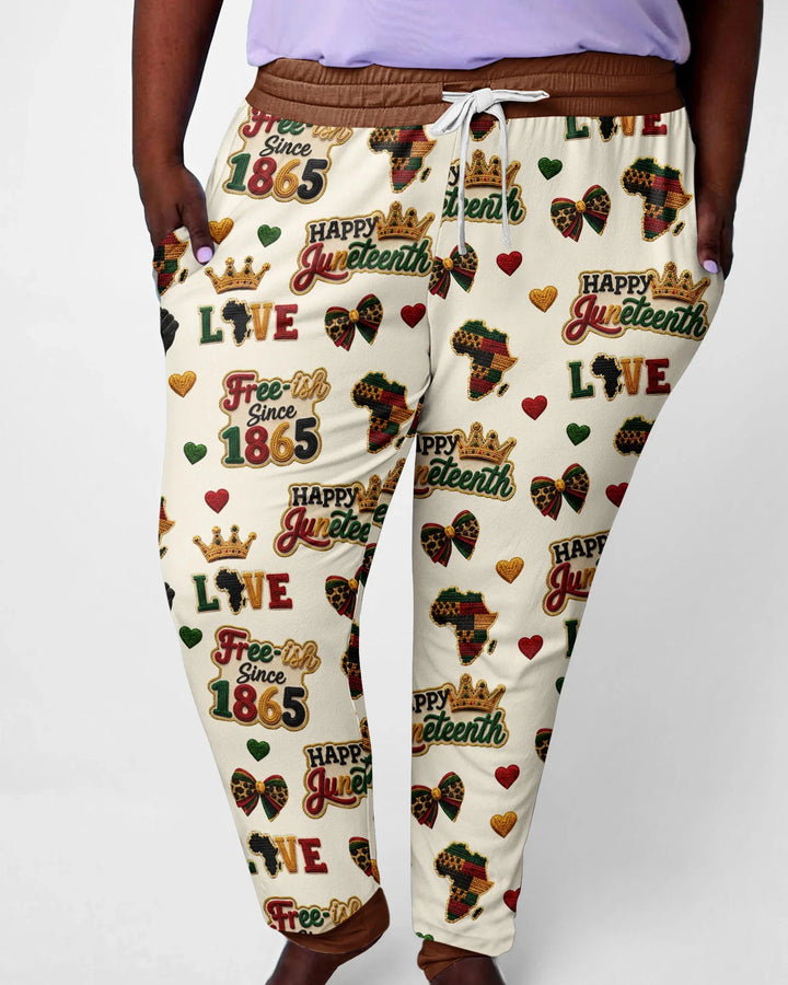 Juneteenth Free-ish Since 1865 Bamboo Women Pajama Set