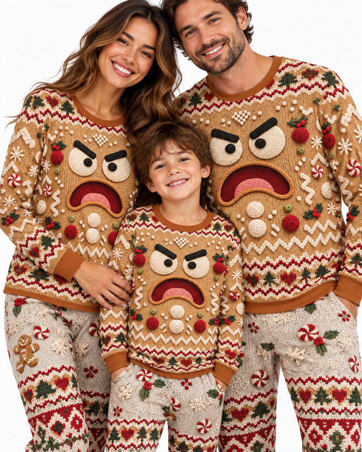 Grumpy Gingerbread Crew Bamboo Men's Pajama Set