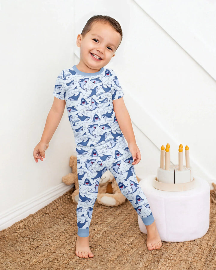 Zweiteiliges, kurzärmliges Pyjama-Set mit Marienkäfern
