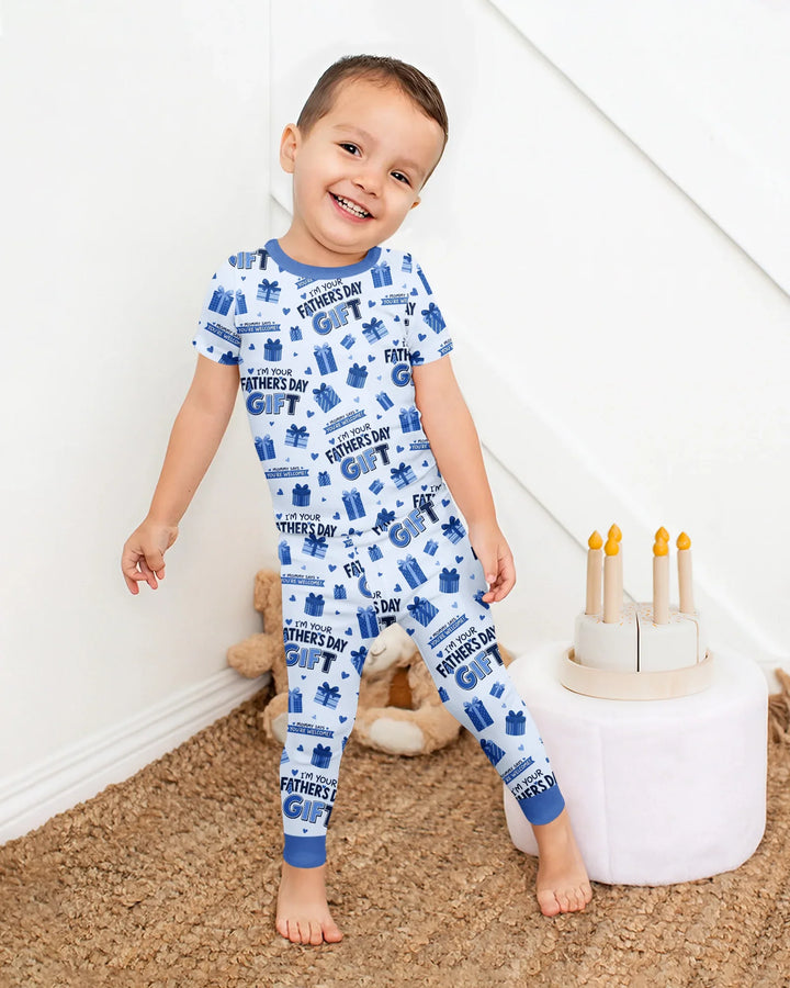 I'm Your Father's Day Gift Bamboo Two Piece Short Sleeve Pajama Set