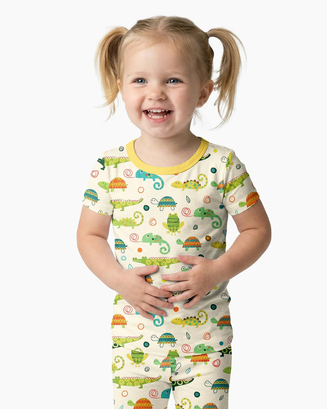 Zweiteiliges, kurzärmliges Pyjama-Set mit Marienkäfern