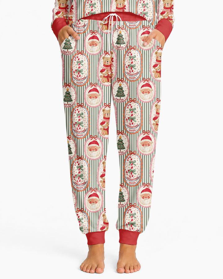 Teddy Bear Christmas Bamboo Women Pajama Set