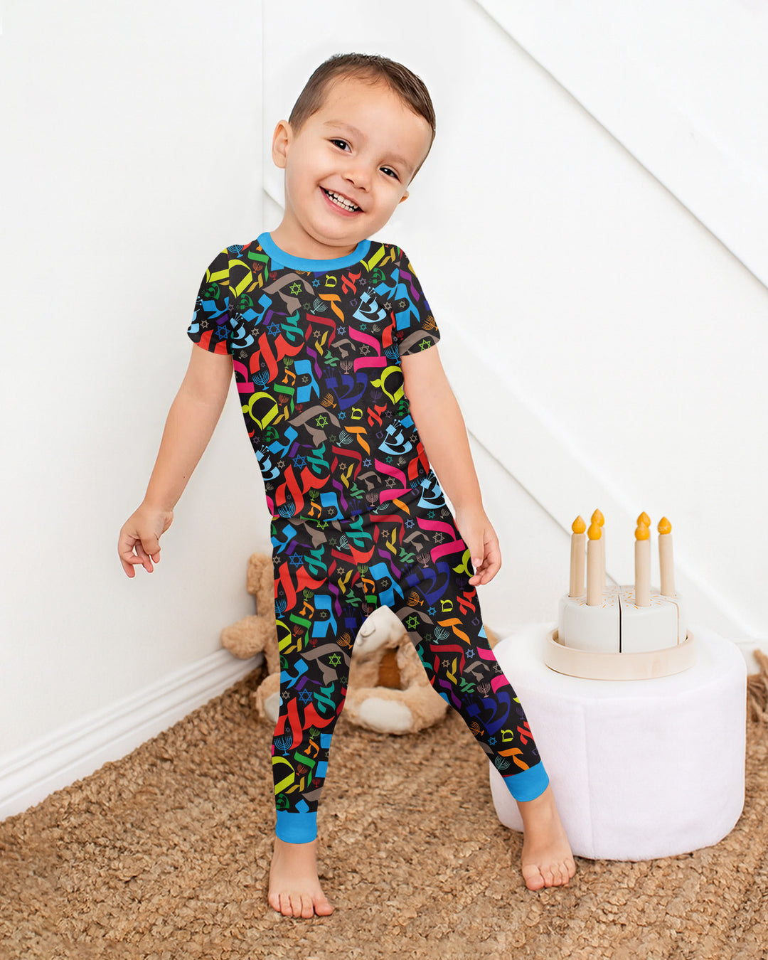 Zweiteiliges, kurzärmliges Pyjama-Set mit Marienkäfern