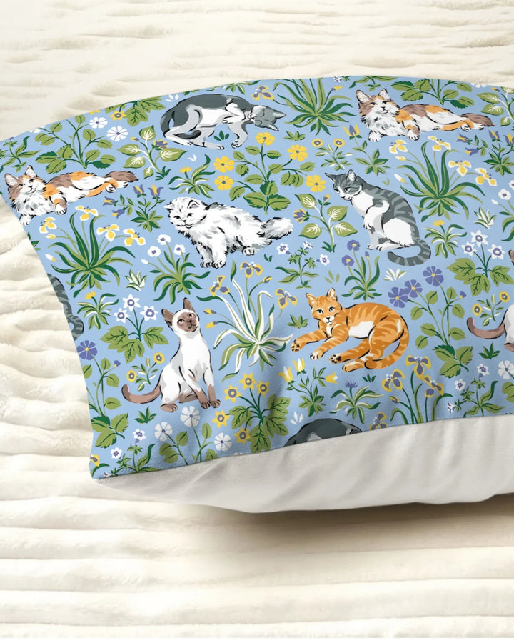 Kitten Garden Family Matching Bamboo Pillow Case