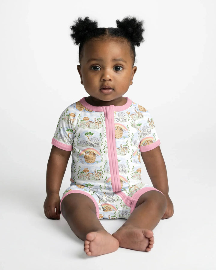 Noah And The Ark Bamboo Shorty Zippy