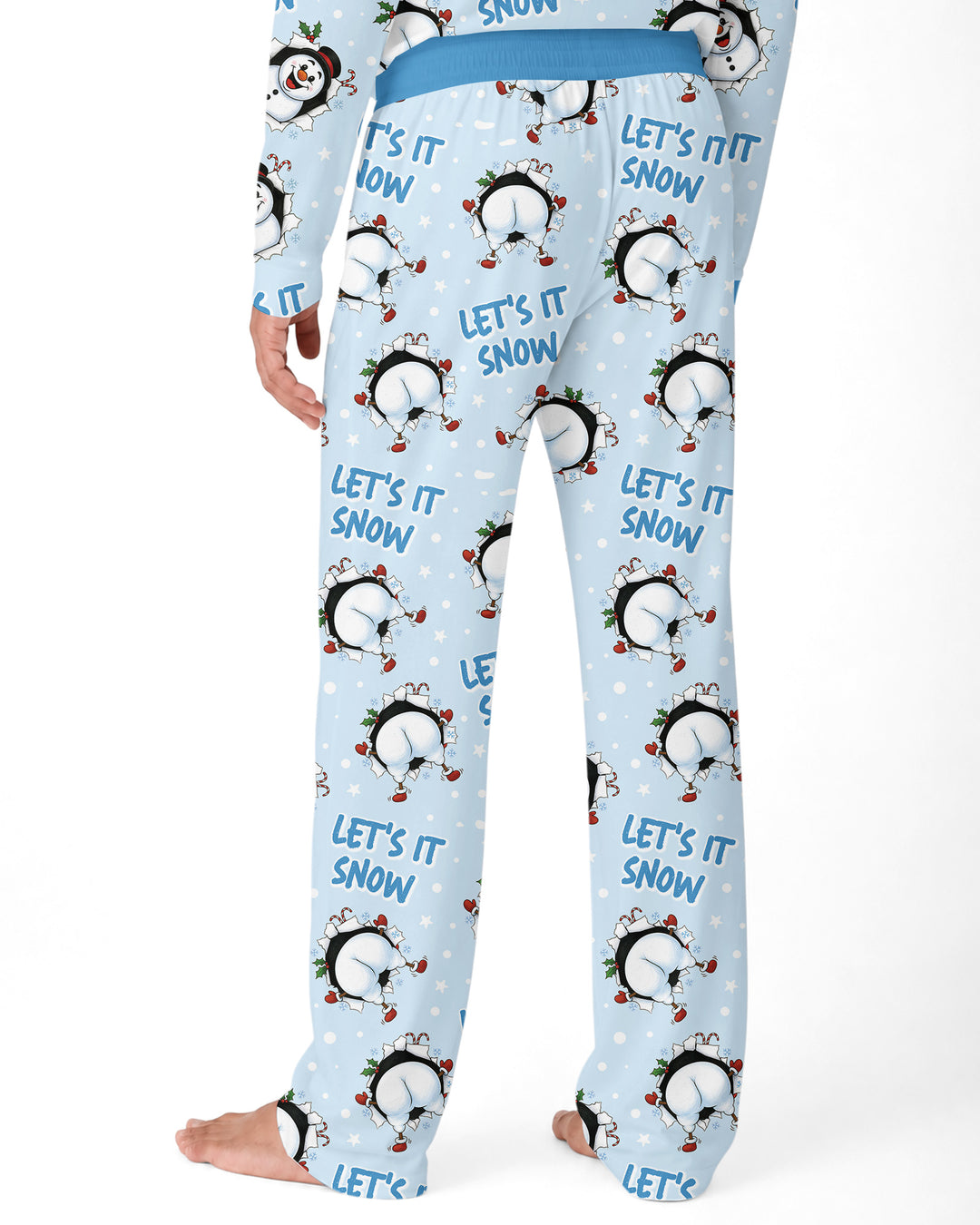 Funny Snowman Bamboo Men's Pajama Set