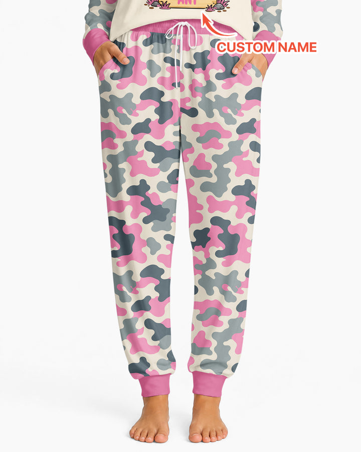 Custom Name Daddy's Hunting Buddy Bamboo Women Pajama Set