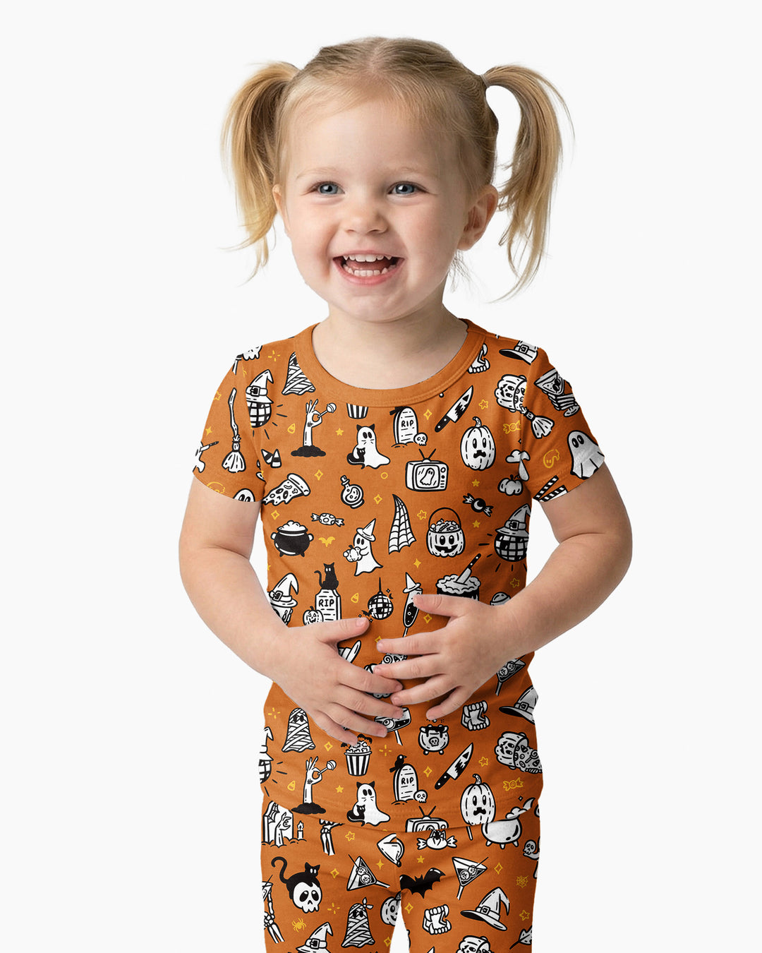 Spooky Season Bamboo Two Piece Short Sleeve Pajama Set