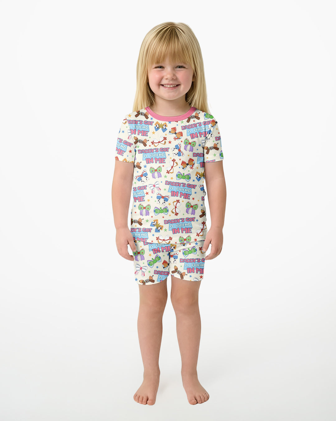 Conjunto de Pijama de Dos Piezas de Bambú con Mangas Cortas y Pantalones Cortos