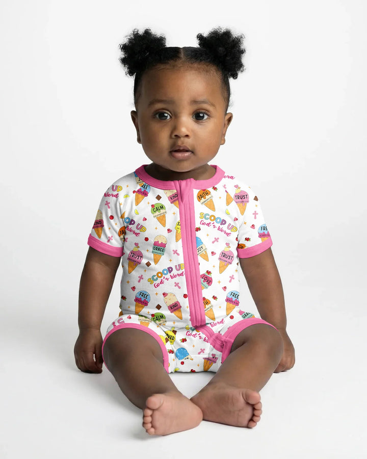 Pijama corto con cremallera de bambú a juego para toda la familia Mini Mystic