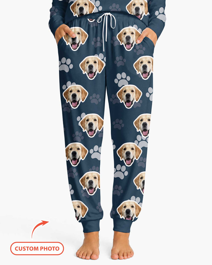 Personalized Dog & Cat Photo Bamboo Women Pajama Set