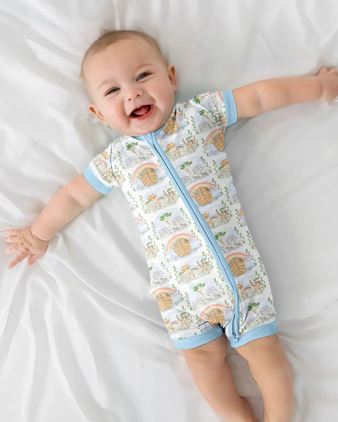 Noah And The Ark Bamboo Shorty Zippy