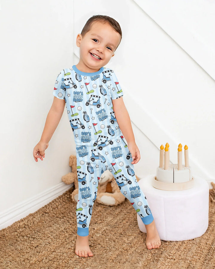 Dad's Golf Buddy Bamboo Two Piece Short Sleeve Pajama Set