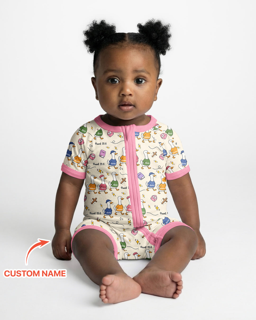Psalm 23:6 Matching Family Bamboo Shorty Zippy