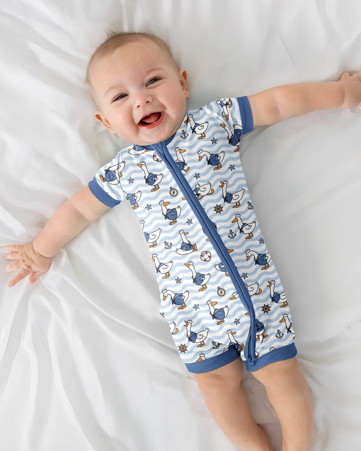 Silly Goose Sailor Bamboo Shorty Zippy