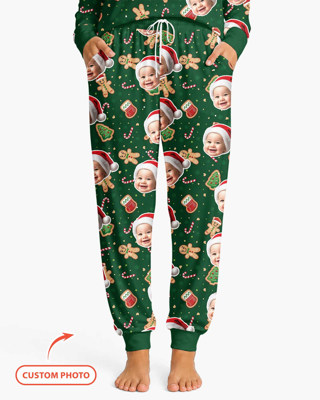Custom Photo Funny Family Bamboo Women Pajama Set
