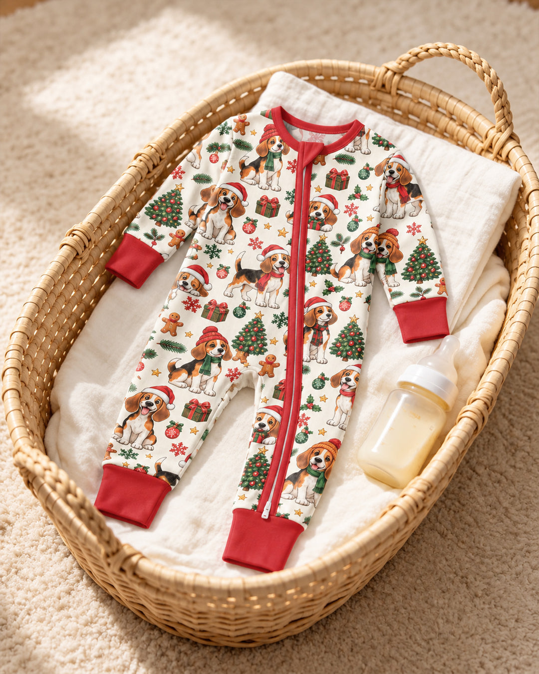 Santa Paws Beagle Bamboo Convertible Zippy