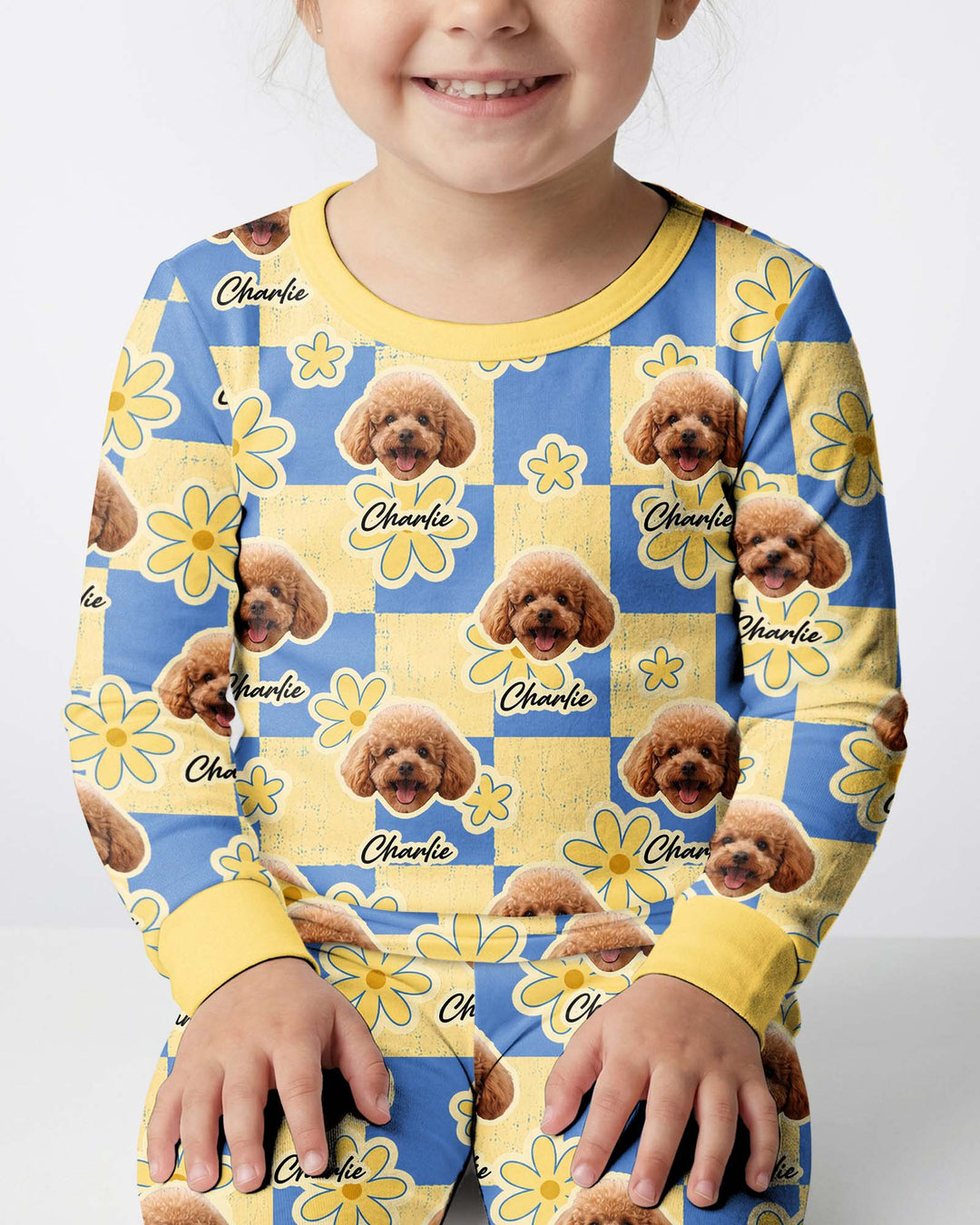 Funny Pet Pattern Bamboo Two Piece Long Sleeve Pajama Set