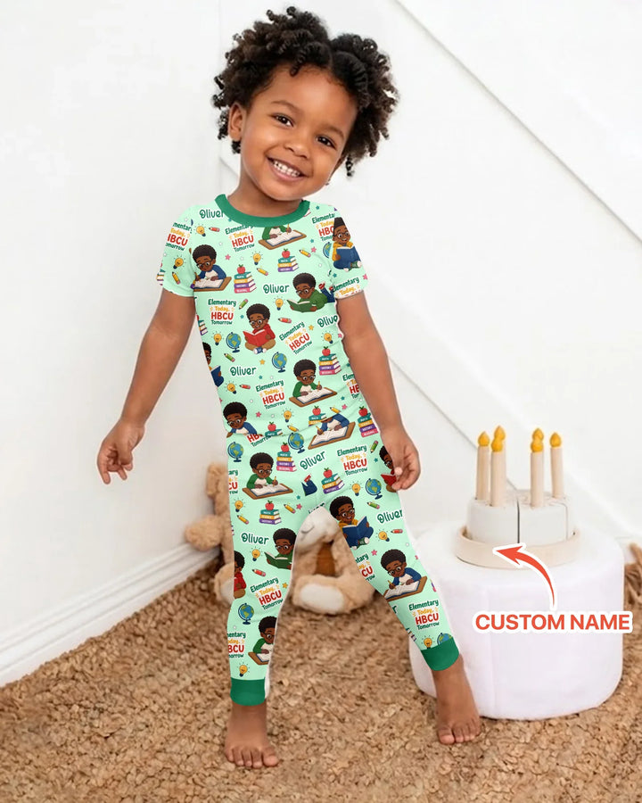 Zweiteiliges, kurzärmliges Pyjama-Set mit Marienkäfern