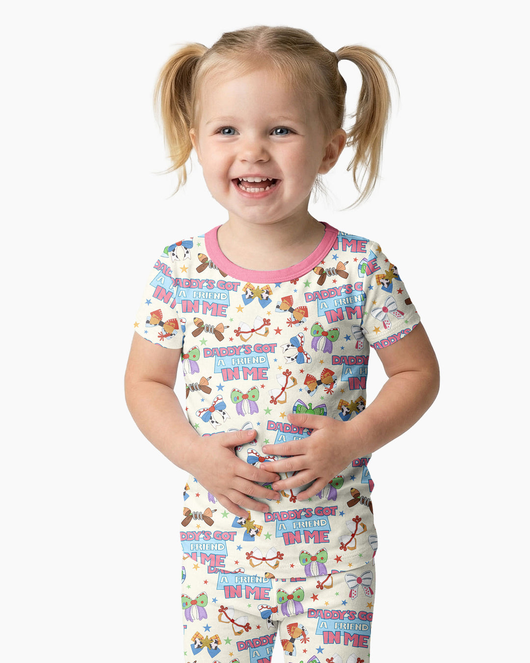 Zweiteiliges, kurzärmliges Pyjama-Set mit Marienkäfern