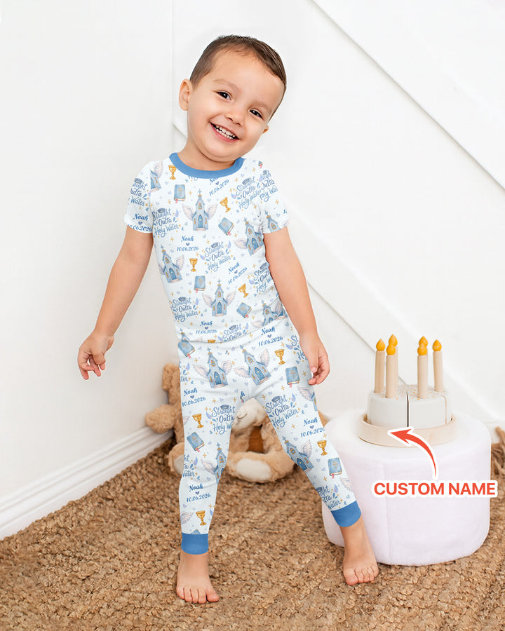 Zweiteiliges, kurzärmliges Pyjama-Set mit Marienkäfern