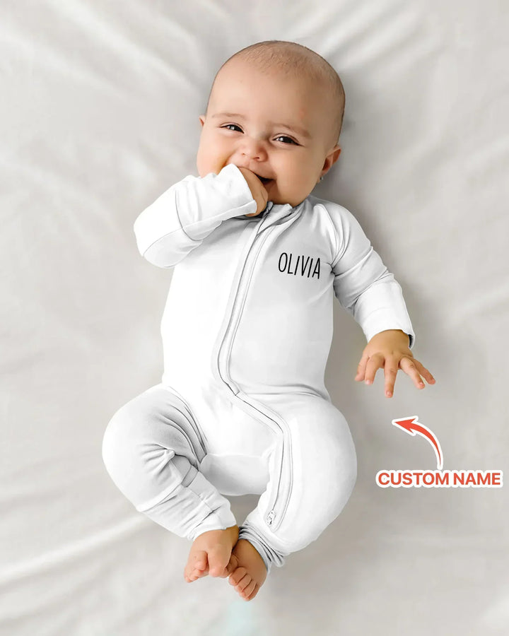 Gerippte Babykleidung mit individuellem Foto - Weich &amp; Skizzenhaft